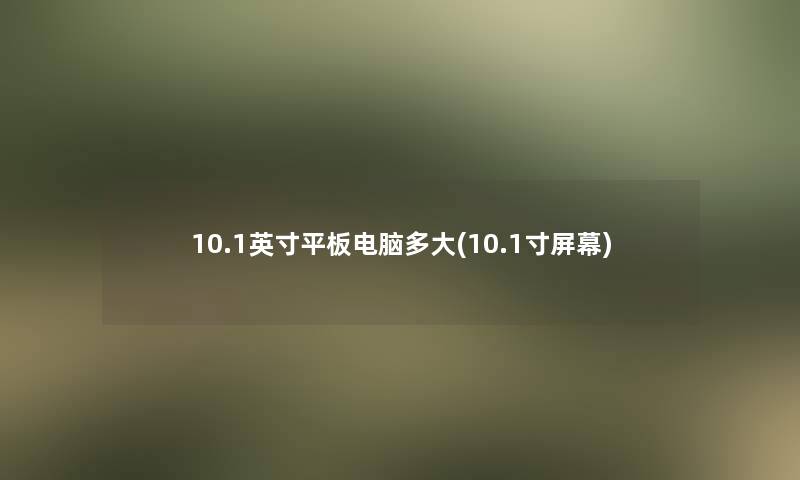 10.1英寸平板电脑多大(10.1寸屏幕) 10.1英寸平板电脑多大(10.1寸屏幕)